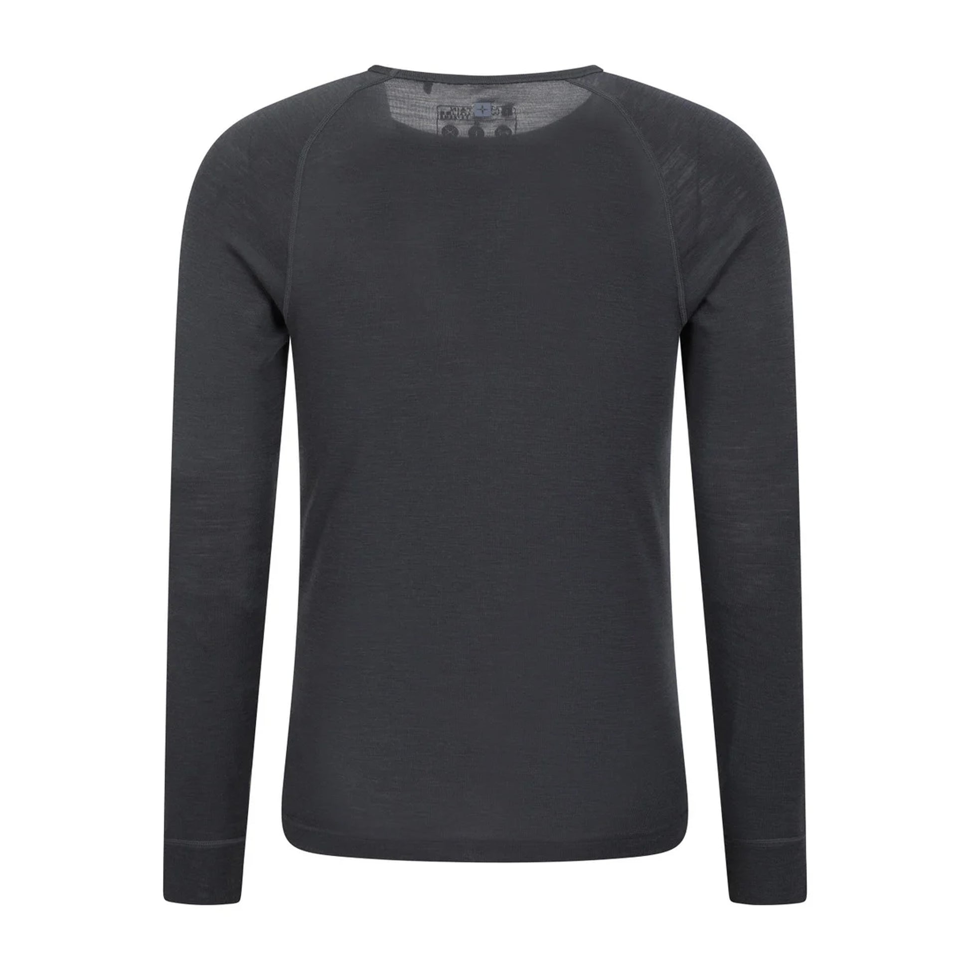 Dark Grey - Back - Mountain Warehouse Mens Merino Wool Thermal Top
