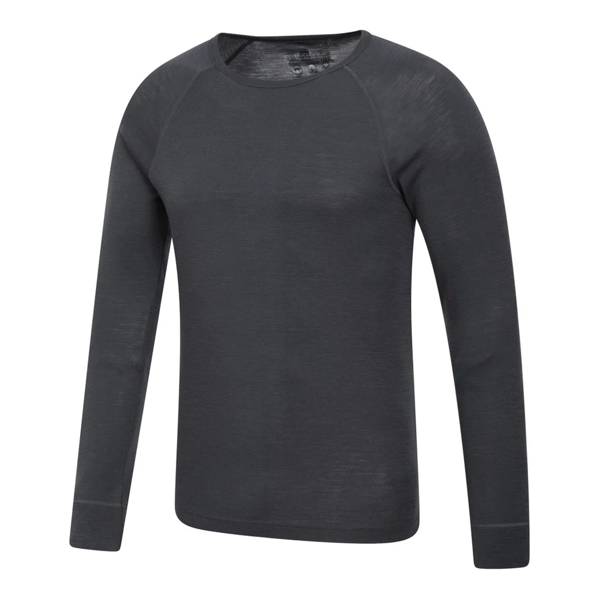 Dark Grey - Lifestyle - Mountain Warehouse Mens Merino Wool Thermal Top