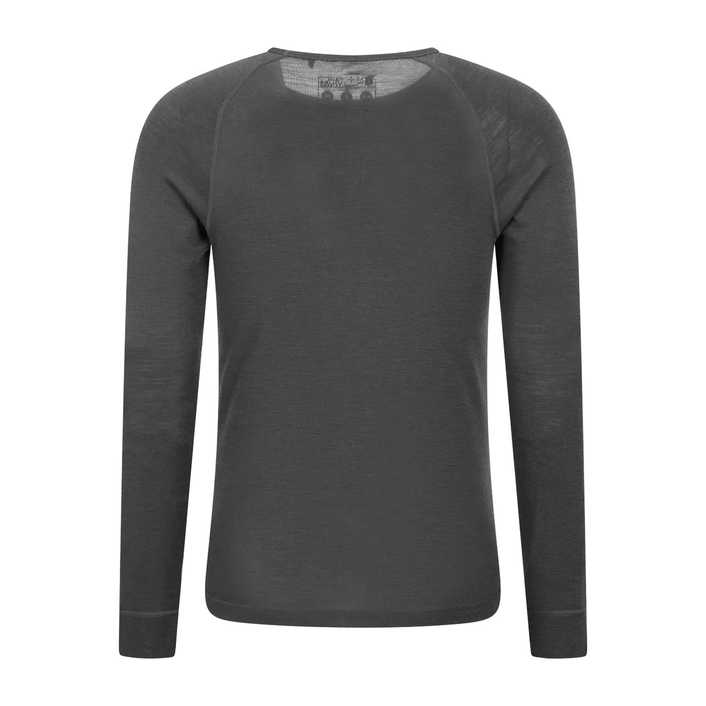 Grey - Back - Mountain Warehouse Mens Merino Wool Thermal Top