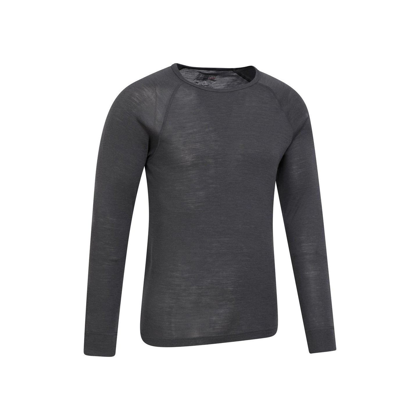 Grey - Side - Mountain Warehouse Mens Merino Wool Thermal Top