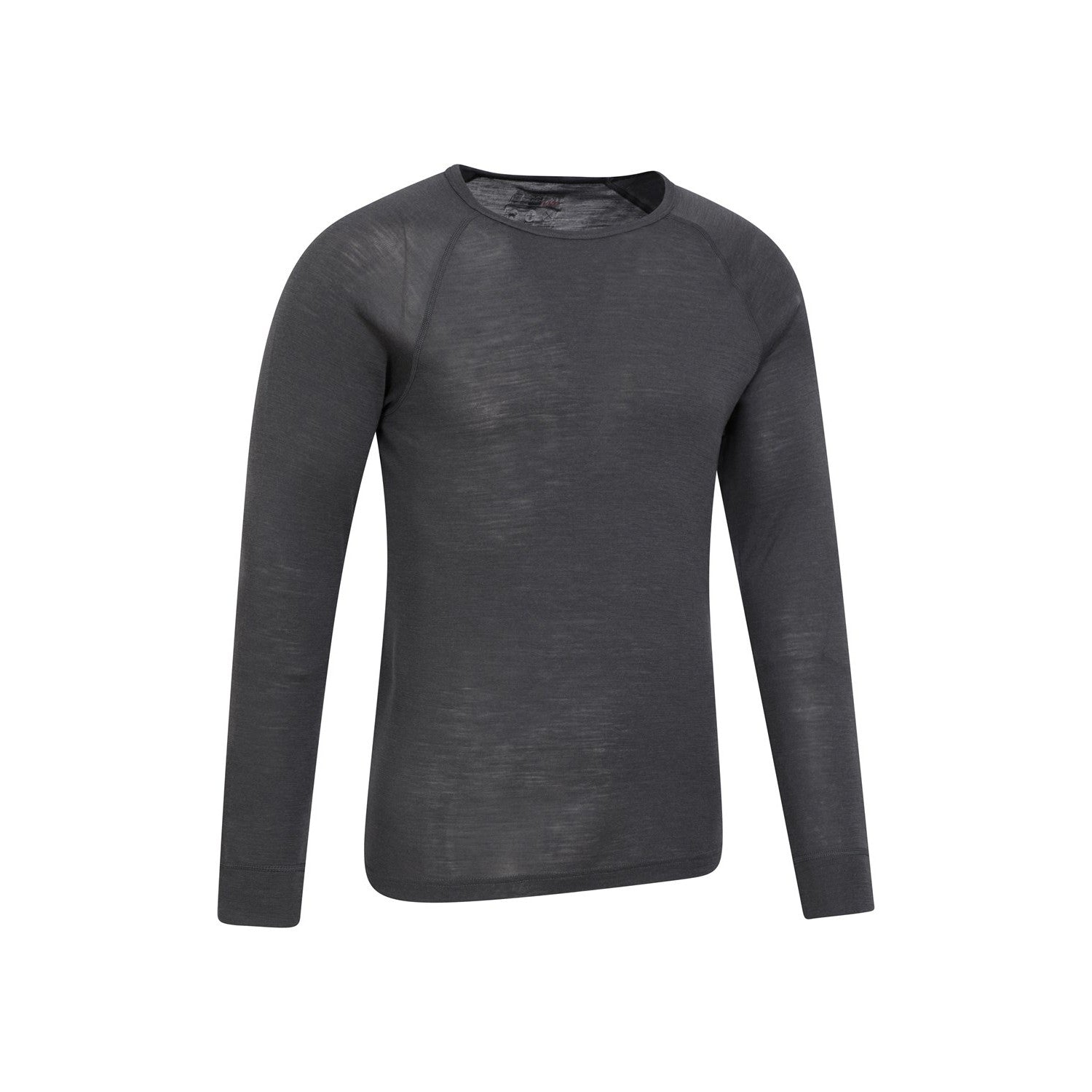Grey - Side - Mountain Warehouse Mens Merino Wool Thermal Top