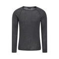 Grey - Front - Mountain Warehouse Mens Merino Wool Thermal Top