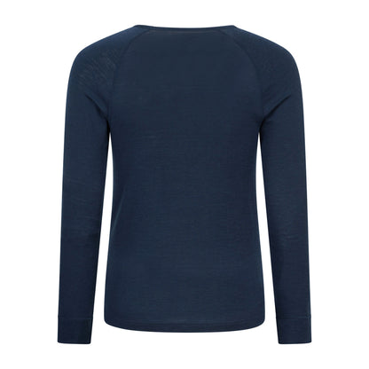 Navy - Back - Mountain Warehouse Mens Merino Wool Thermal Top
