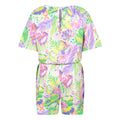 Coral - Back - Mountain Warehouse Childrens-Kids Poppy Leaf Print Playsuit
