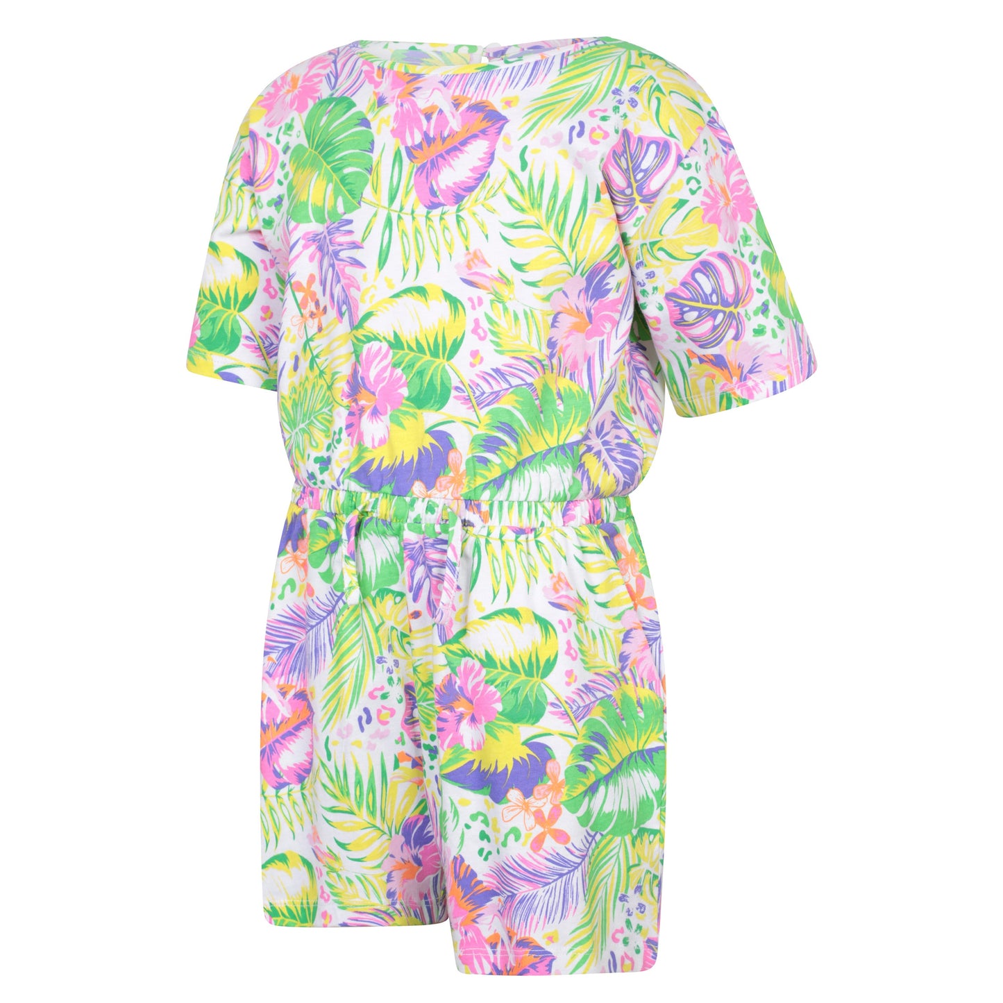 Coral - Lifestyle - Mountain Warehouse Childrens-Kids Poppy Leaf Print Playsuit