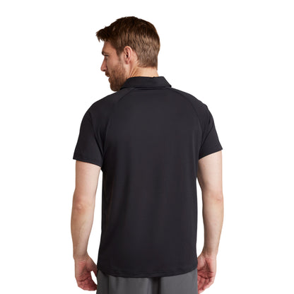 Black - Back - Mountain Warehouse Mens IsoCool Lightweight Polo Shirt