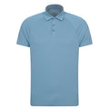 Light Blue - Front - Mountain Warehouse Mens IsoCool Lightweight Polo Shirt