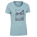 Blue - Side - Mountain Warehouse Womens-Ladies Discover St Ives Printed T-Shirt