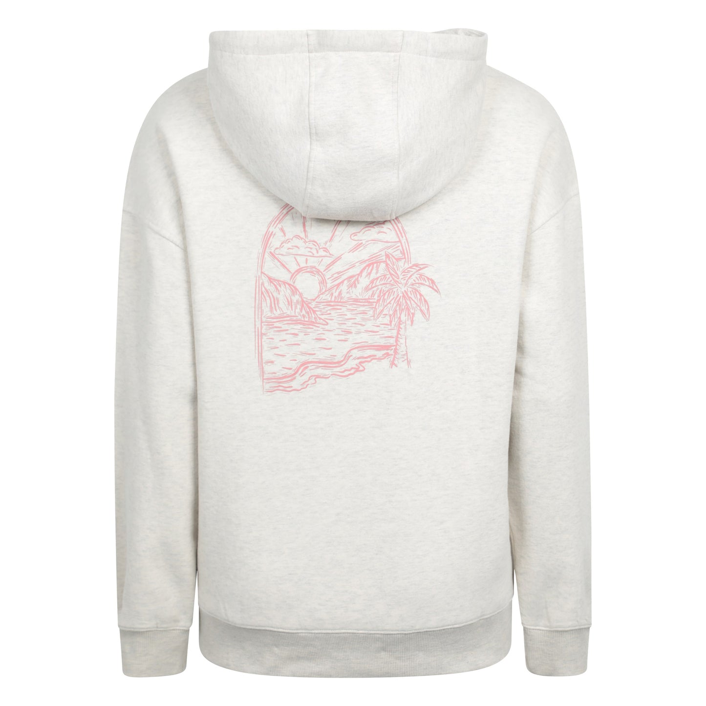 Beige - Back - Mountain Warehouse Womens-Ladies Window Relaxed Fit Hoodie