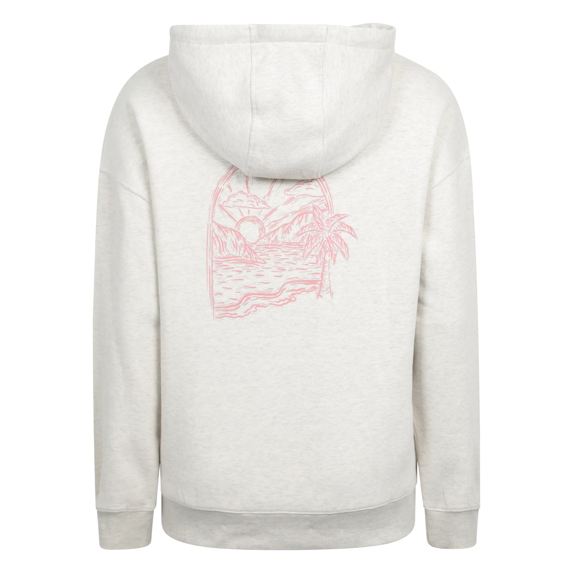 Beige - Back - Mountain Warehouse Womens-Ladies Window Relaxed Fit Hoodie