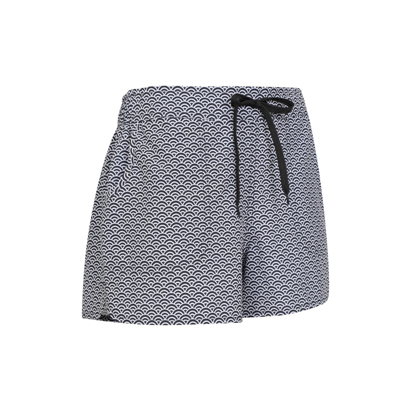 Black - Side - Mountain Warehouse Womens-Ladies Patterned Stretch Swim Shorts