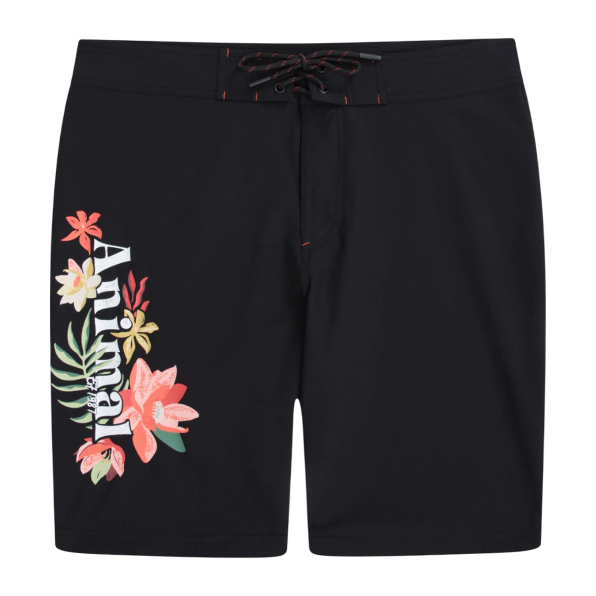 Black - Front - Animal Womens-Ladies Nora Classic Boardshorts