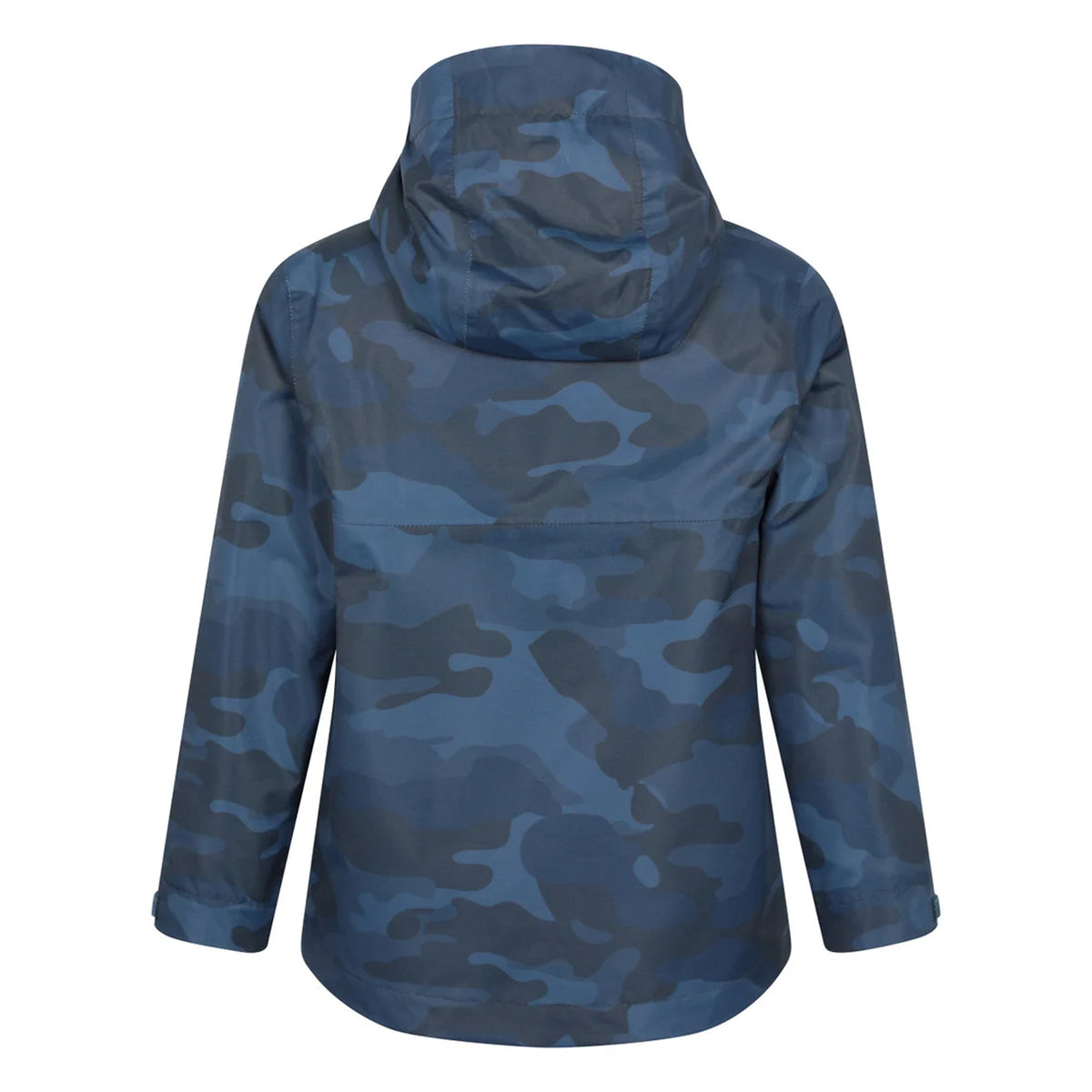 Dark Blue - Back - Mountain Warehouse Childrens-Kids Ravine Printed Lightweight Waterproof Jacket