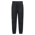 Black - Front - Mountain Warehouse Childrens-Kids Expedition Ripstop Anti-Stain Cargo Trousers