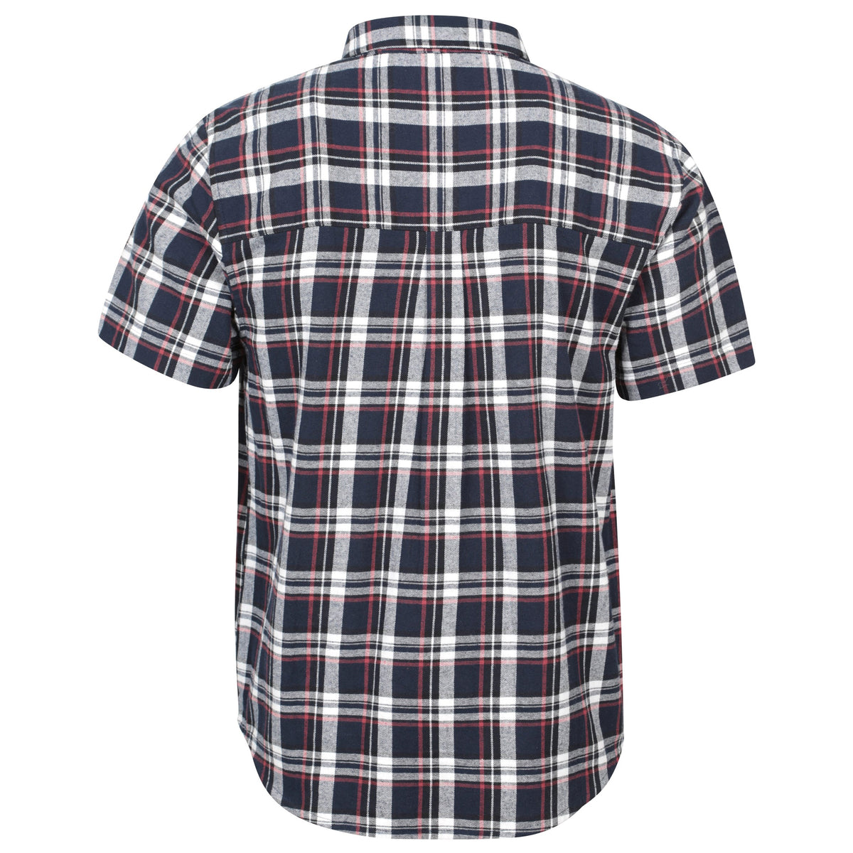 Blue - Back - Mountain Warehouse Mens Trace Flannel Short-Sleeved Shirt