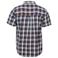 Blue - Back - Mountain Warehouse Mens Trace Flannel Short-Sleeved Shirt