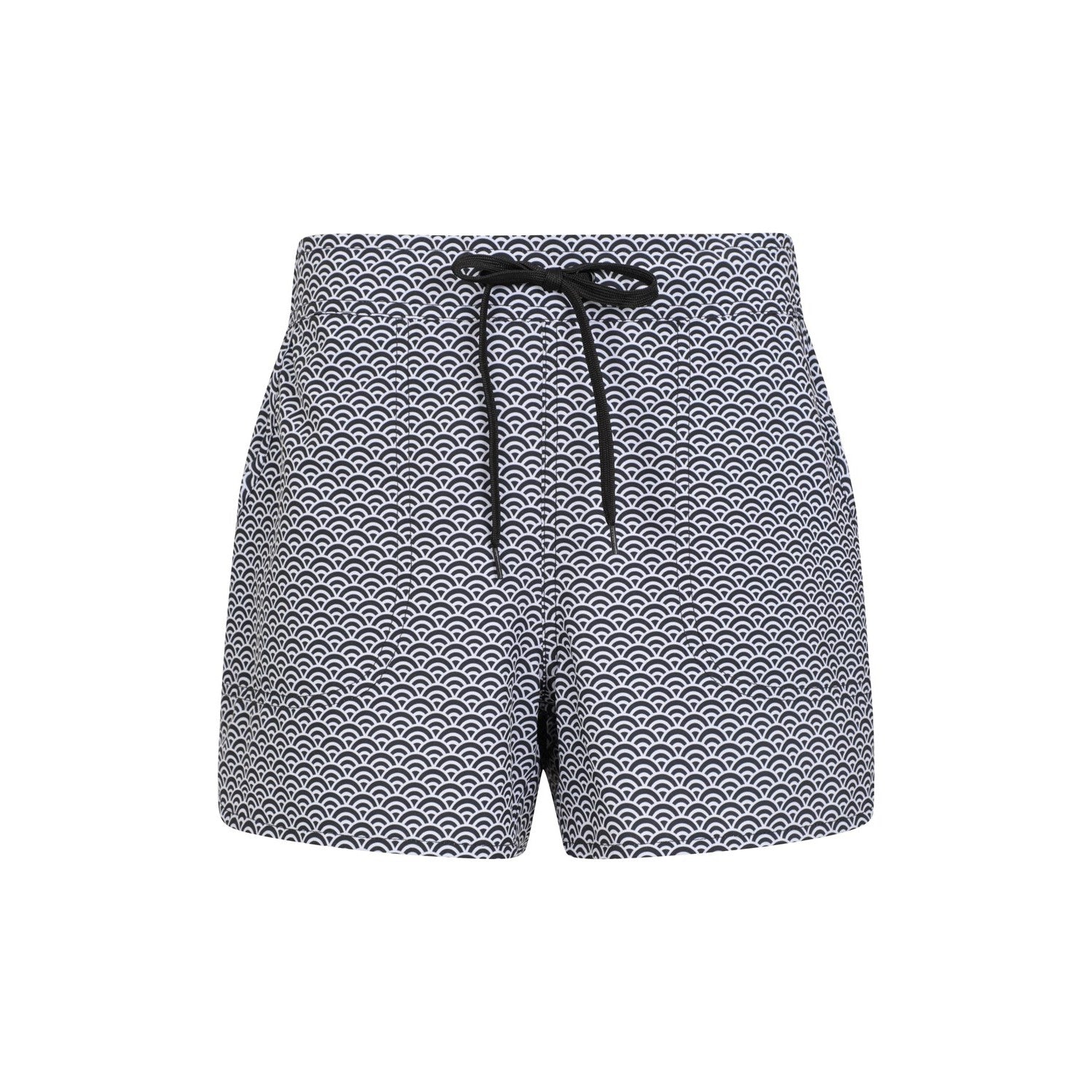 Black - Front - Mountain Warehouse Womens-Ladies Patterned Stretch Swim Shorts