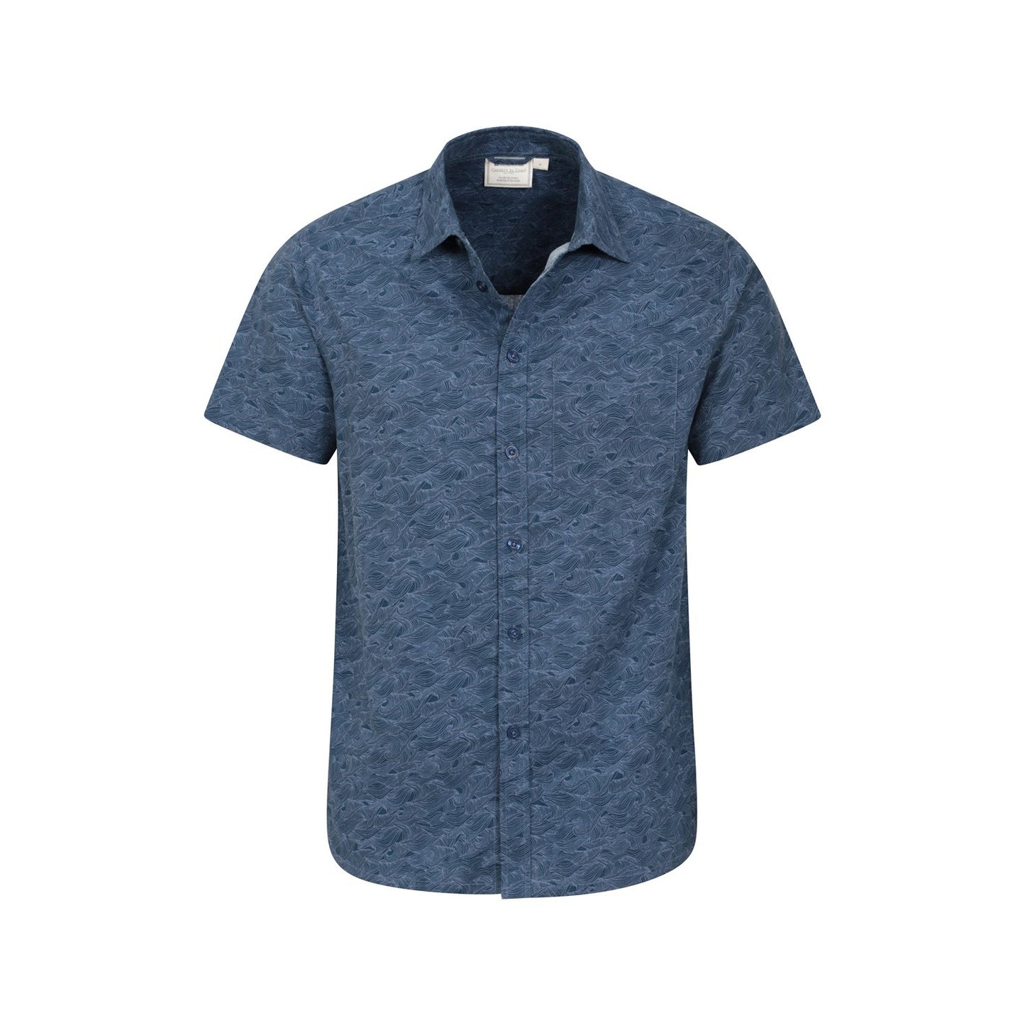 Navy - Lifestyle - Mountain Warehouse Mens Wave Short-Sleeved Shirt