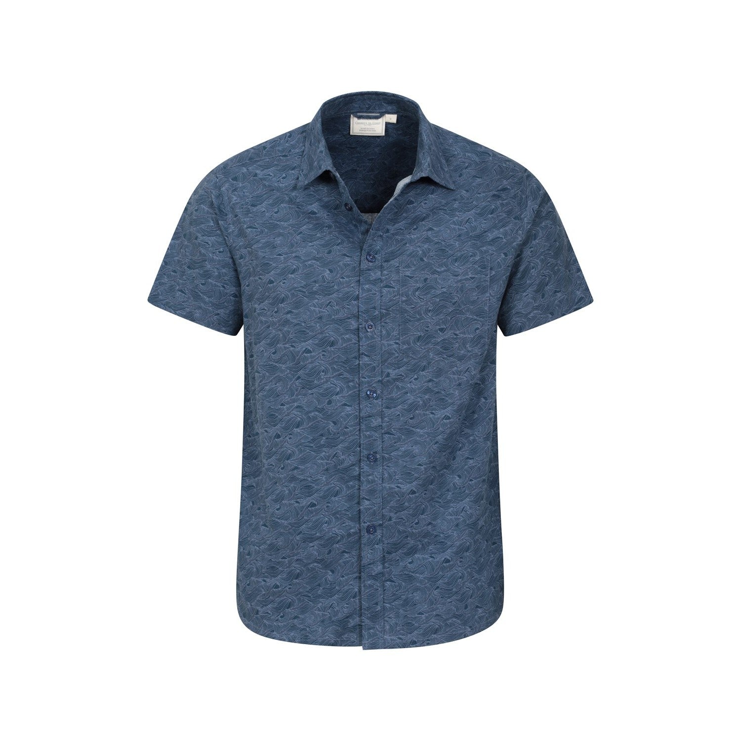 Navy - Lifestyle - Mountain Warehouse Mens Wave Short-Sleeved Shirt