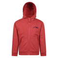 Orange - Front - Mountain Warehouse Childrens-Kids Embroidered Full Zip Hoodie