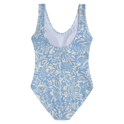 Light Blue - Front - Animal Womens-Ladies Lea One Piece Swimsuit
