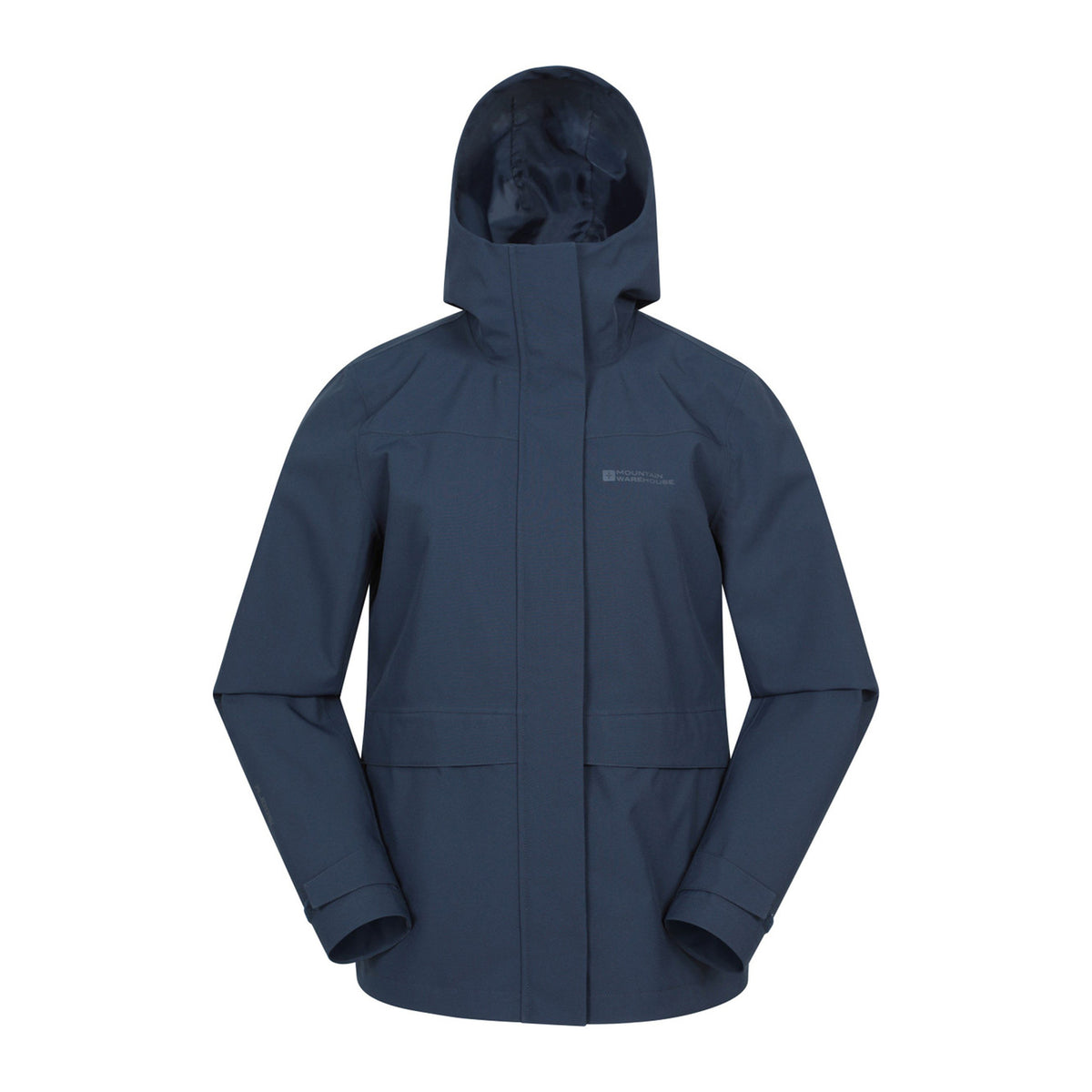 Navy - Front - Mountain Warehouse Womens-Ladies April Waterproof Jacket