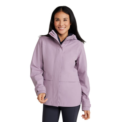 Lilac - Front - Mountain Warehouse Womens-Ladies April Waterproof Jacket