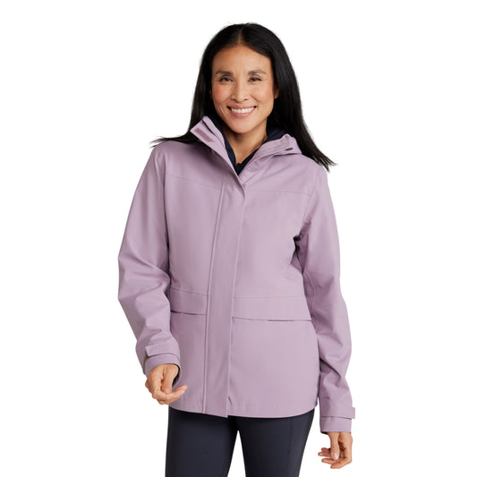 Lilac - Front - Mountain Warehouse Womens-Ladies April Waterproof Jacket