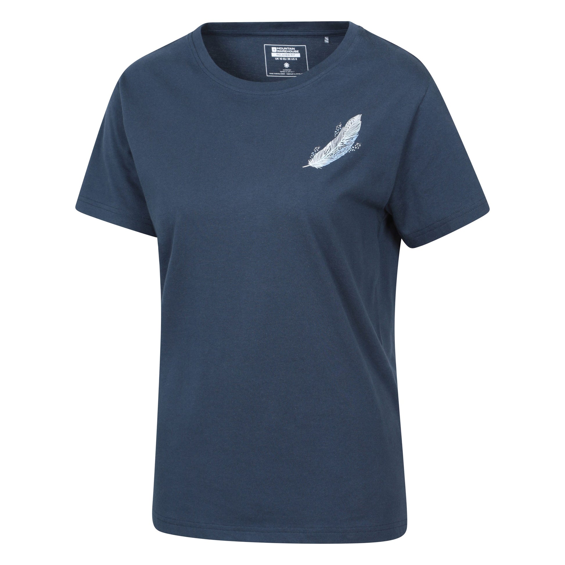 Navy - Lifestyle - Mountain Warehouse Womens-Ladies Relaxed Fit T-Shirt