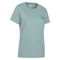 Khaki Green - Side - Mountain Warehouse Womens-Ladies Mountain Relaxed Fit T-Shirt