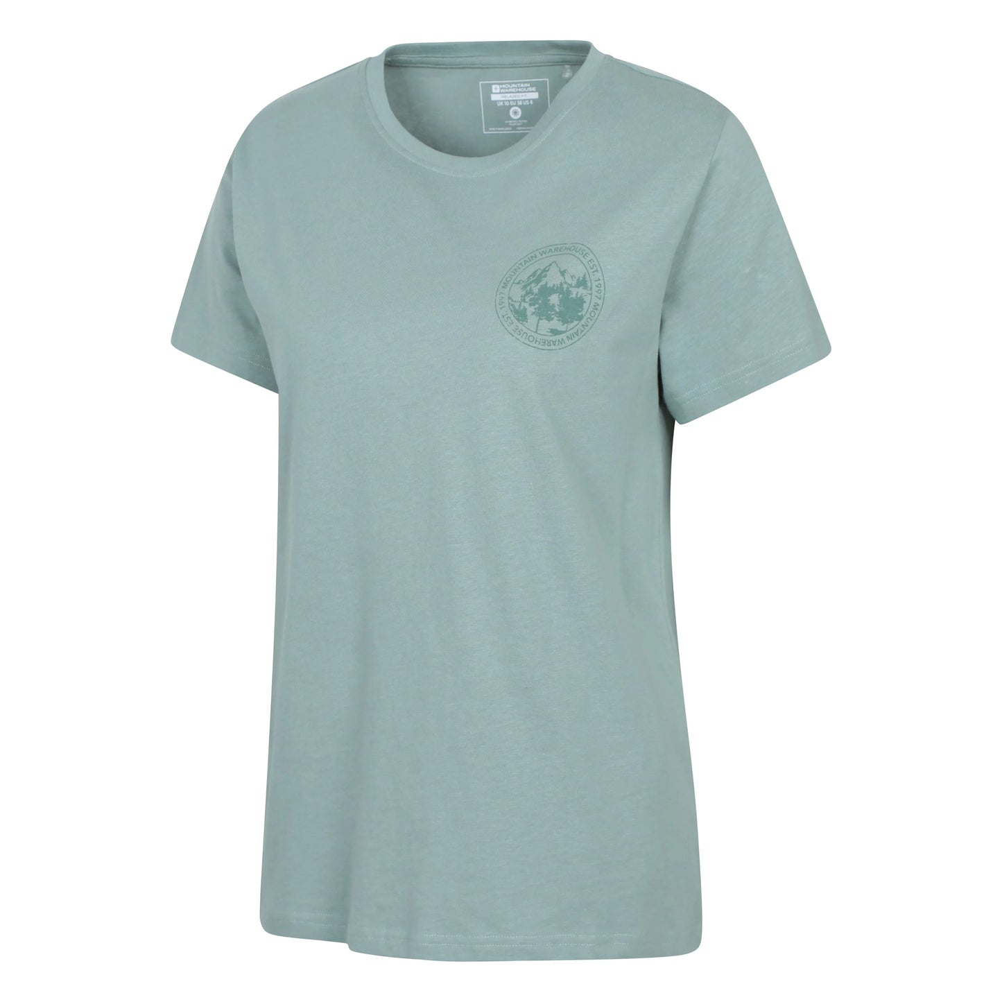 Khaki Green - Lifestyle - Mountain Warehouse Womens-Ladies Mountain Relaxed Fit T-Shirt