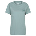 Khaki Green - Front - Mountain Warehouse Womens-Ladies Mountain Relaxed Fit T-Shirt