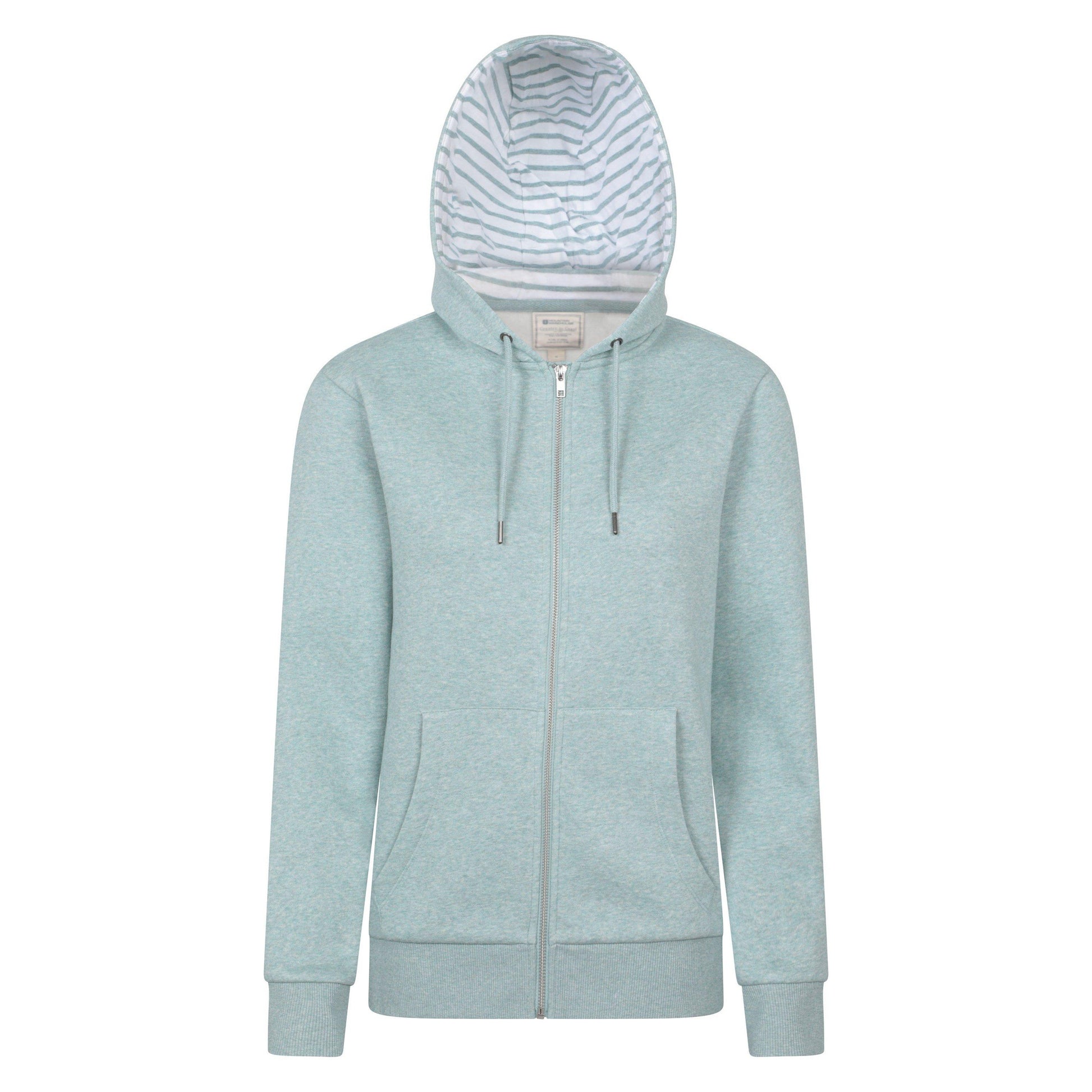 Pale Green - Front - Mountain Warehouse Womens-Ladies Penzance Full Zip Hoodie