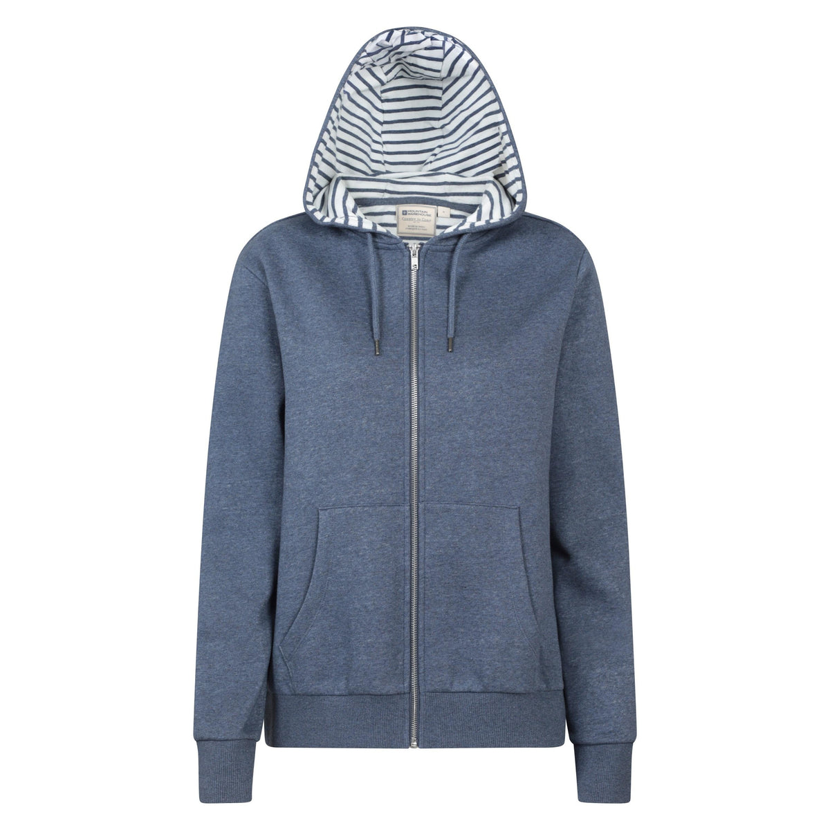 Dark Blue - Front - Mountain Warehouse Womens-Ladies Penzance Full Zip Hoodie