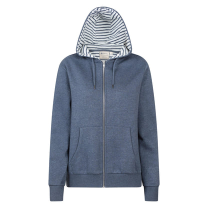 Dark Blue - Front - Mountain Warehouse Womens-Ladies Penzance Full Zip Hoodie