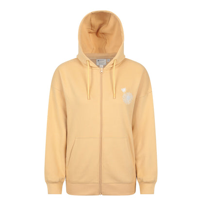 Mustard - Front - Mountain Warehouse Womens-Ladies Embroidered Sunflower Embroidered Hoodie
