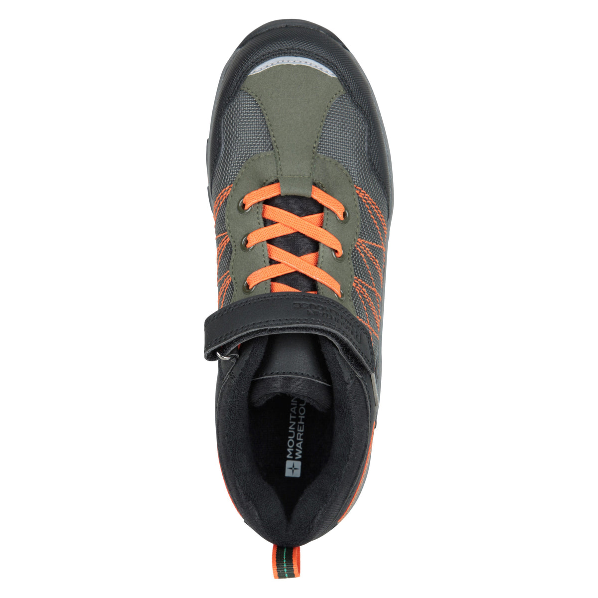 Green - Pack Shot - Mountain Warehouse Childrens-Kids Stampede Waterproof Walking Shoes