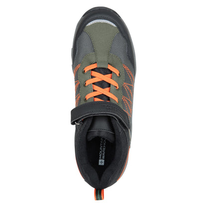Green - Pack Shot - Mountain Warehouse Childrens-Kids Stampede Waterproof Walking Shoes