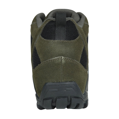 Green - Back - Mountain Warehouse Mens Curlew Waterproof Low Profile Walking Boots