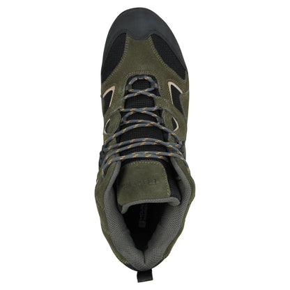 Green - Pack Shot - Mountain Warehouse Mens Curlew Waterproof Low Profile Walking Boots