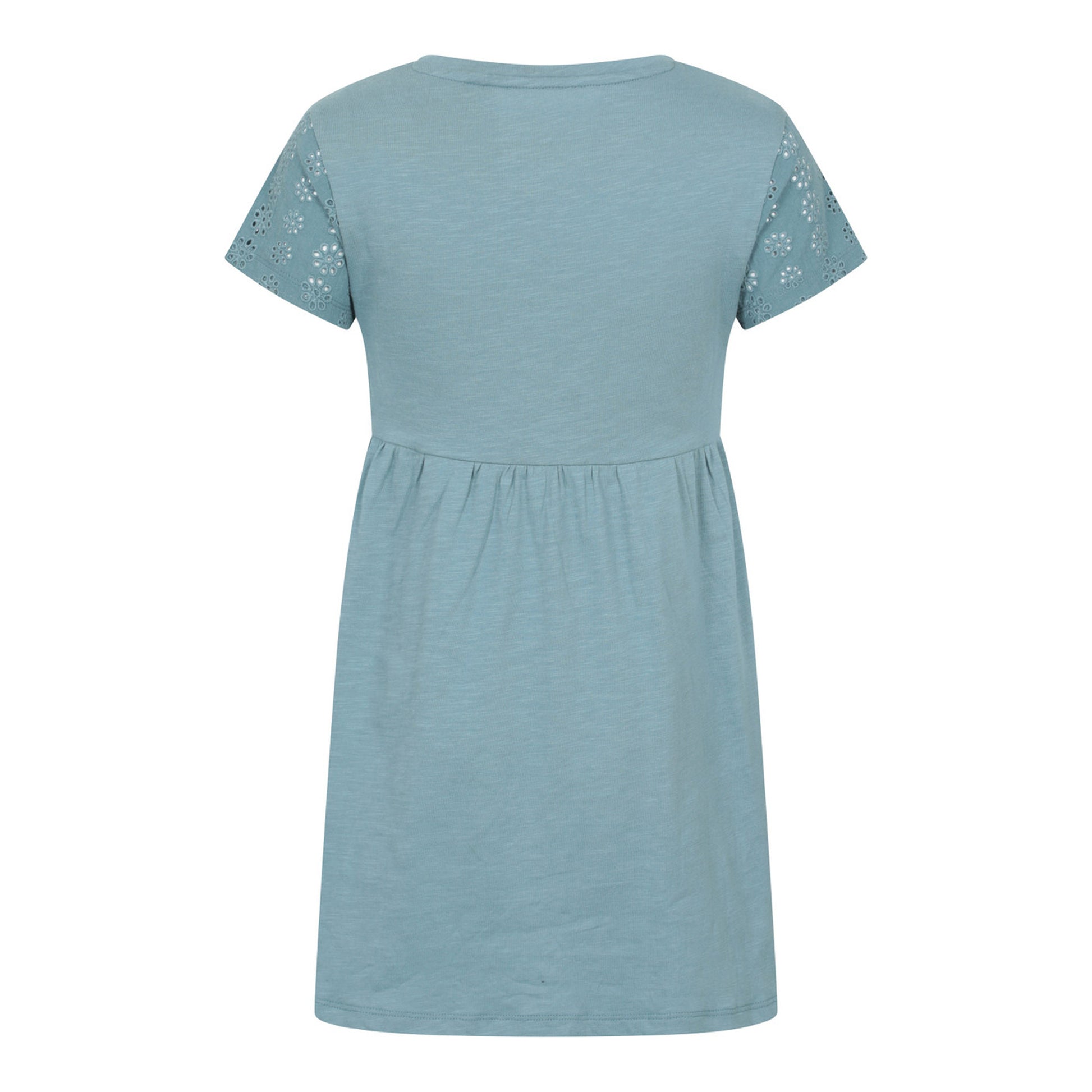 Light Blue - Back - Mountain Warehouse Girls Izzy Broderie Sleeve Dress