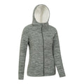 Khaki Green - Side - Mountain Warehouse Womens-Ladies Snowdonia Fleece Full Zip Hoodie