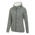 Khaki Green - Lifestyle - Mountain Warehouse Womens-Ladies Snowdonia Fleece Full Zip Hoodie