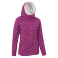 Grape - Side - Mountain Warehouse Womens-Ladies Snowdonia Fleece Full Zip Hoodie