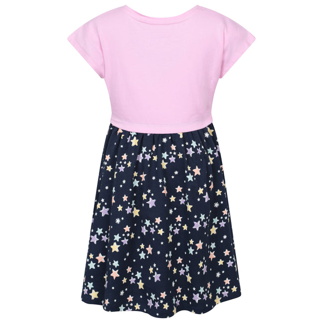 Navy - Back - Mountain Warehouse Childrens-Kids Poppy Star Cotton Dress