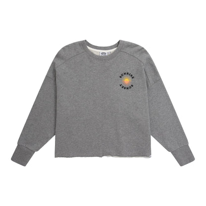 Grey - Front - Animal Womens-Ladies Lisa Organic Sweatshirt
