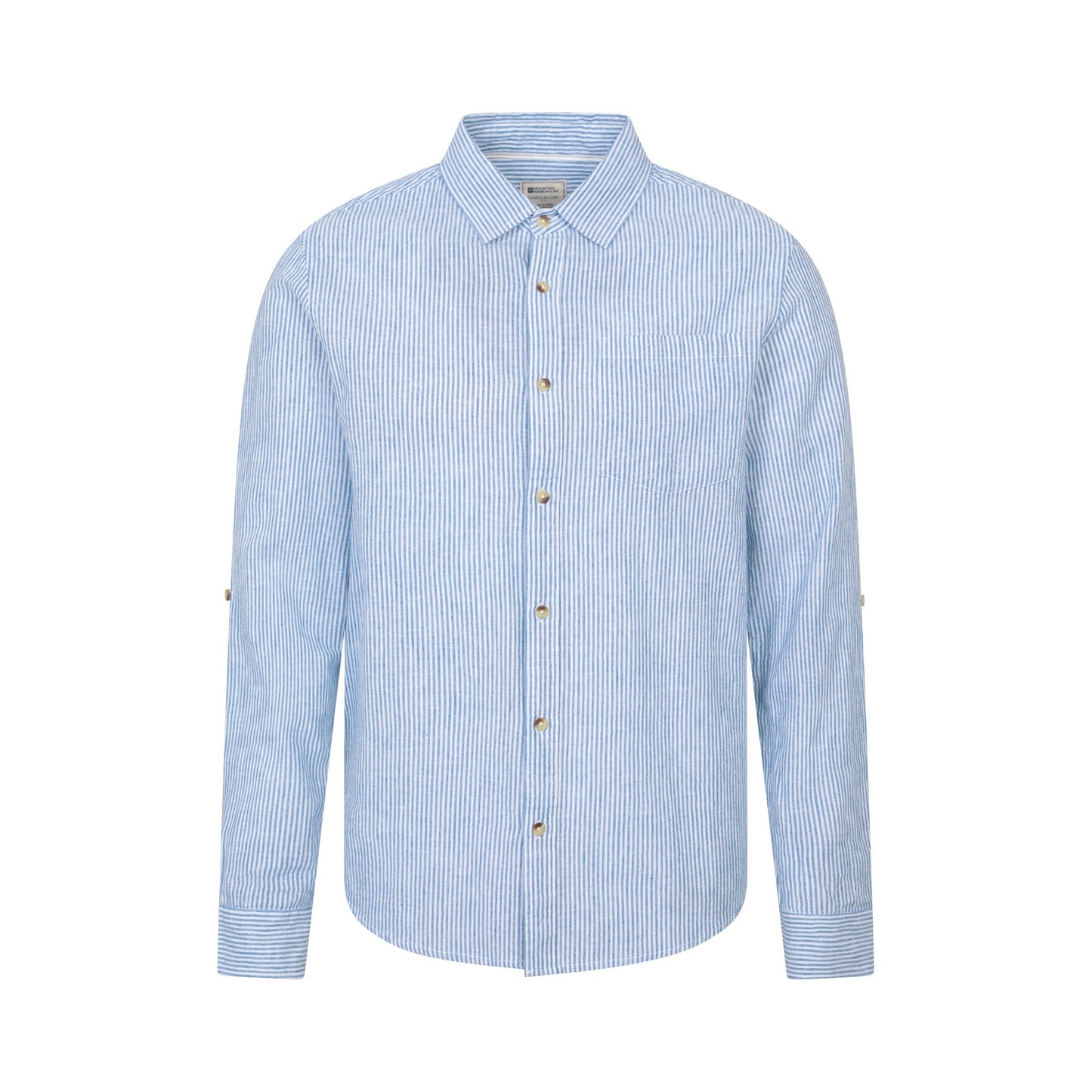 Blue - Front - Mountain Warehouse Mens Lowe Stripe Shirt