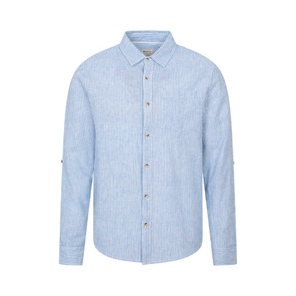 Blue - Front - Mountain Warehouse Mens Lowe Stripe Shirt