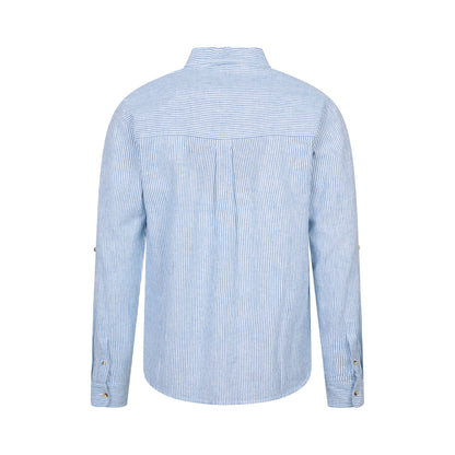Blue - Back - Mountain Warehouse Mens Lowe Stripe Shirt