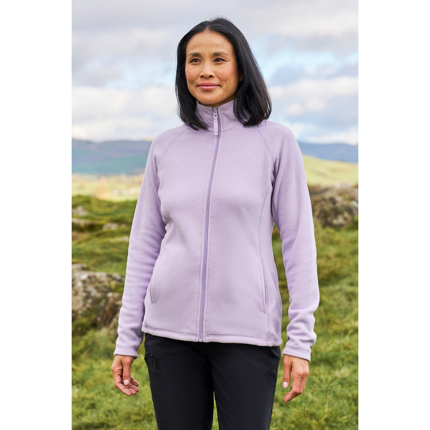 Lilac - Front - Mountain Warehouse Womens-Ladies Raso Fleece Jacket